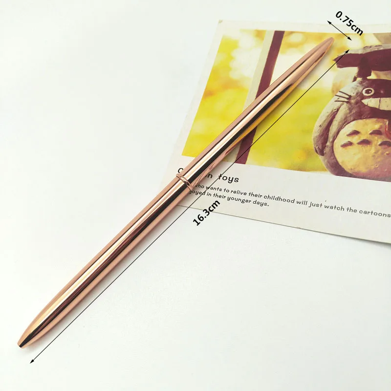 Изящная металлическая латунная шариковая ручка тонкие шариковые ручки