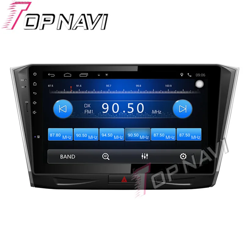 Topnavi 10 1 ''четырехъядерный Android 6 0 Автомобильный GPS навигатор для VW 2015 Passat радио