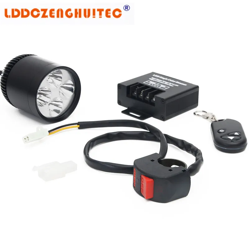 LDDCZENGHUITEC универсальный мотоцикл мото головной светильник светодиодный 12 в 24 В LED