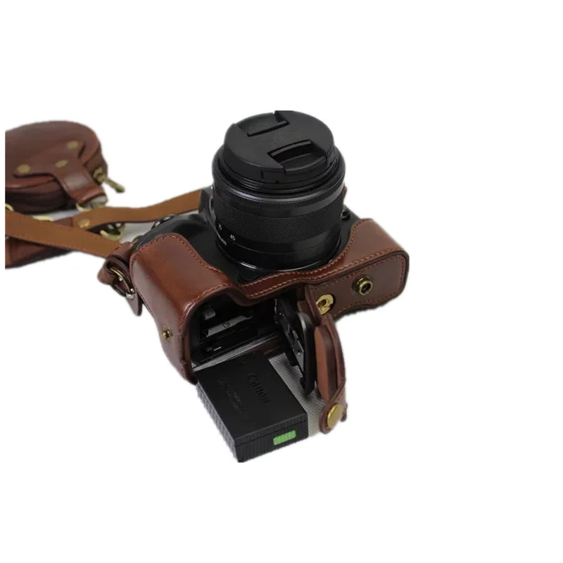 Кожаный чехол для камеры Canon EOS M5 15-45 мм | Электроника