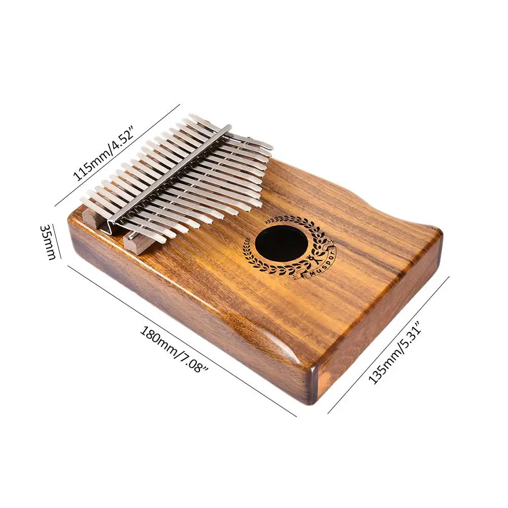 Muspor 17 клавиш EQ kalimba Mbira Sanza Acacia кончики пальцев фортепиано Связь Динамик пикап с