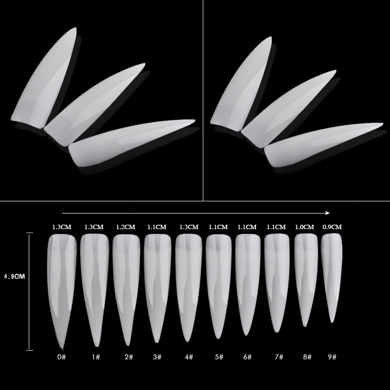 Hot 500 Pcs Clear Natural White Nail Tips UV Gel False French Style Art Accessories SJ66 | Красота и здоровье