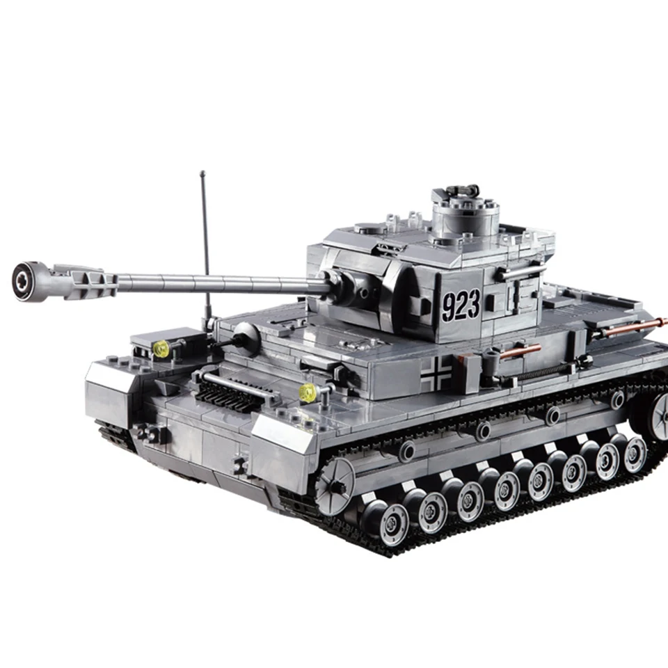 Большой Panzer IV Танк 1193 шт Строительные блоки военный армейский конструктор Набор