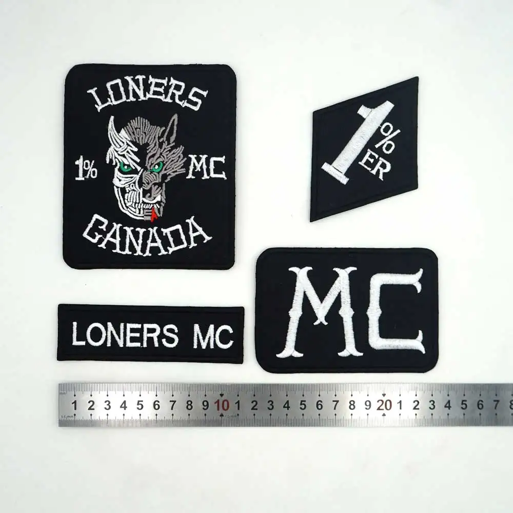 Вышитая нашивка Loners Nomads Mc 1% Biker Rider | Дом и сад