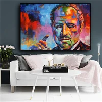 colorful marlon brando canvas painting posters and prints scandinavian wall art picture living room cuadros decor