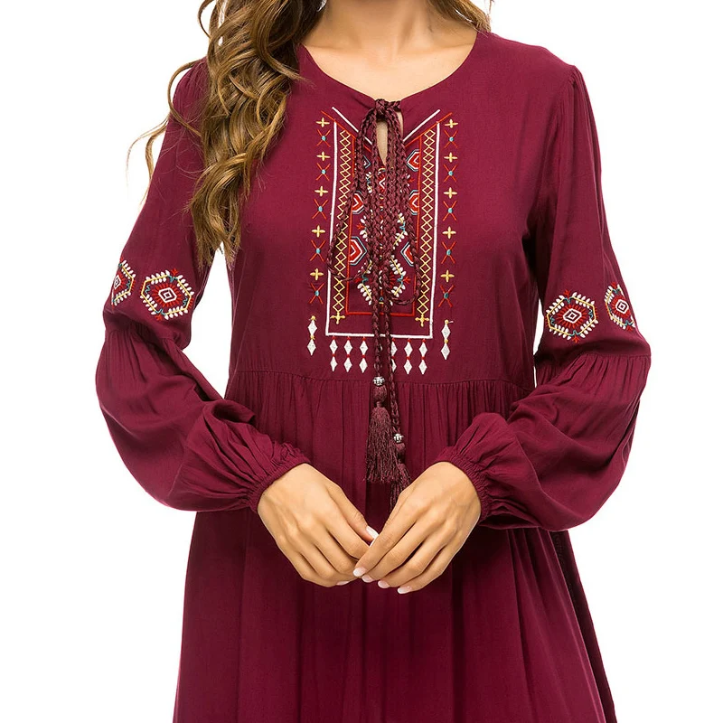 Платье-кафтан с оборками Abaya плиссированное платье из Дубая в турецком и