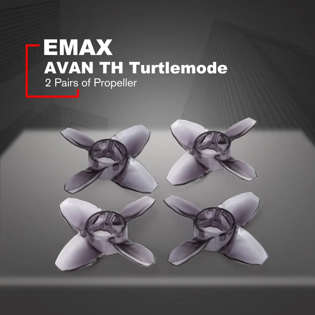 2 пары EMAX AVAN TH Turtlemode Лопасти пропеллера гоночный Дрон Квадрокоптер часть 40 мм CW CCW
