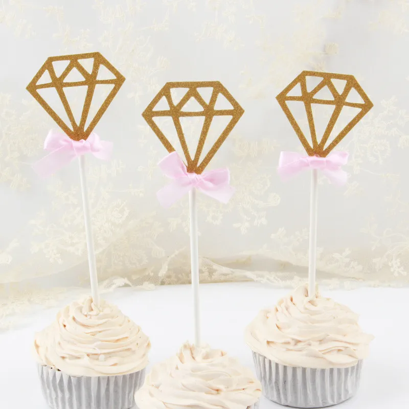 3 шт. блестящая бумага корона Алмазная чашка торты мерцающие украшения для торта