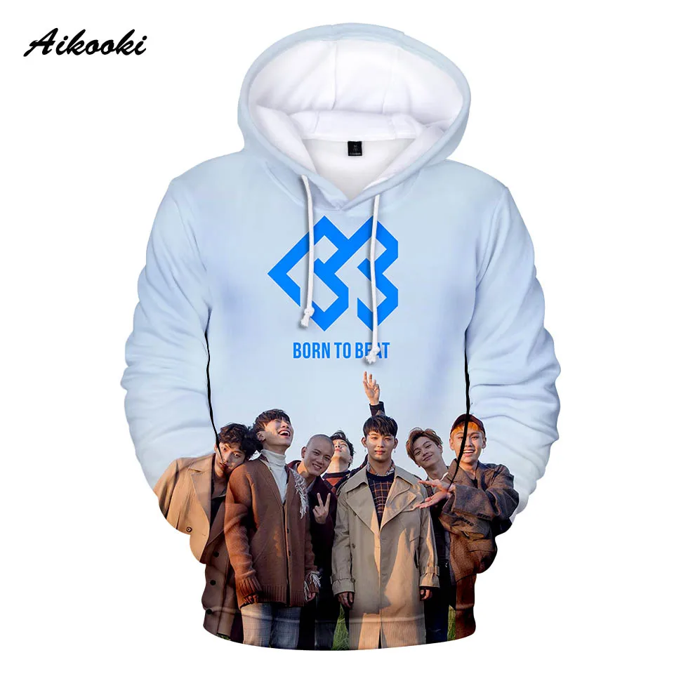 Толстовка с капюшоном BTOB ildo для мужчин и женщин активного отдыха Kpop 3D модный