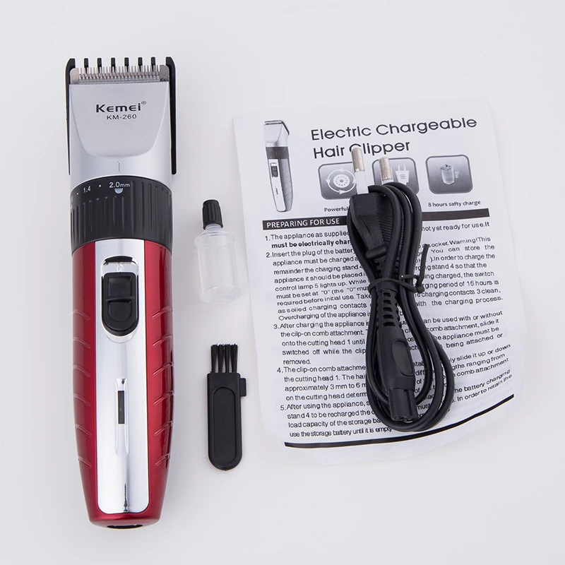 Машинка для стрижки волос kemei перезаряжаемая машинка бороды инструменты укладки
