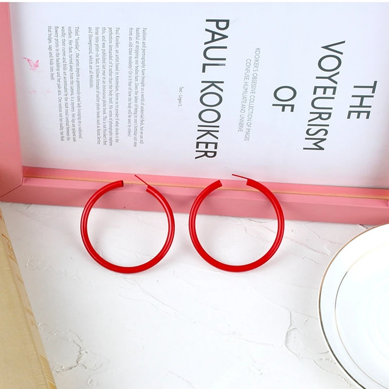 Серьги-кольца женские в стиле стимпанк модная летняя бижутерия круглые