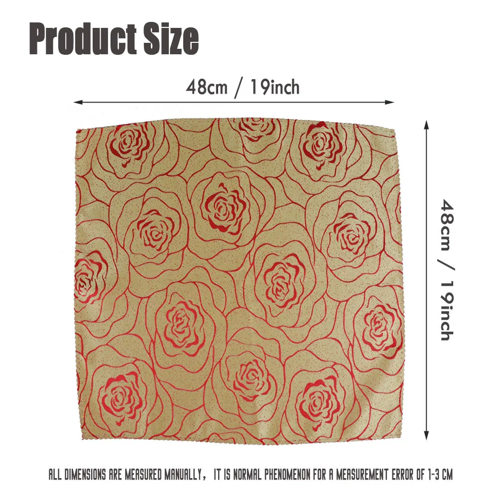 Новое поступление Золотой Желтый/кофейный/красный 1" квадратная скатерть для ресторана отеля вечерние салфетка домашняя салфетка 10 шт./партия