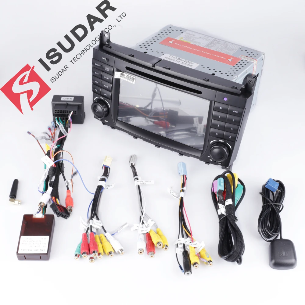 Isudar автомобильный мультимедийный плеер gps Android 9 2 Din DVD Automotivo для Mercedes/Benz/Sprinter/B200/B