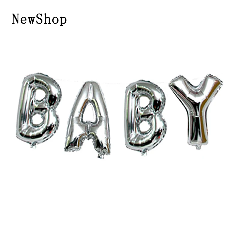 40 дюймов розовое золото 'BABY' Love письмо воздушный шар с днем рождения гелиевые