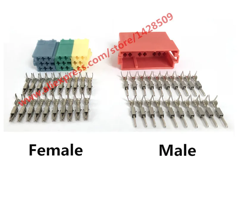 Универсальный женский радиоразъем ISO переходник для автомобильного радио разъем