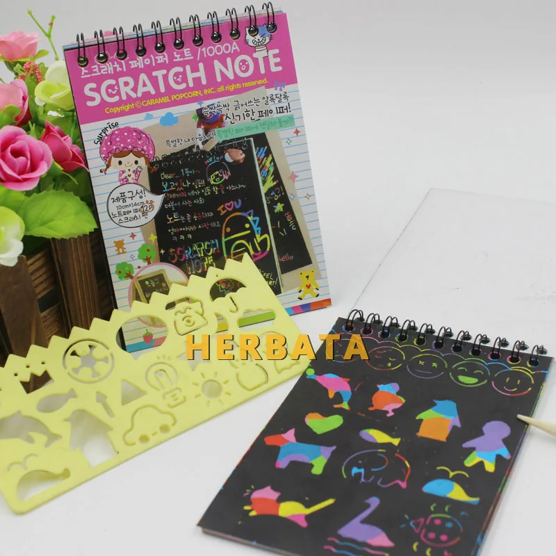 Черная картонная доска для рисования скетчей детский блокнот игрушек товары