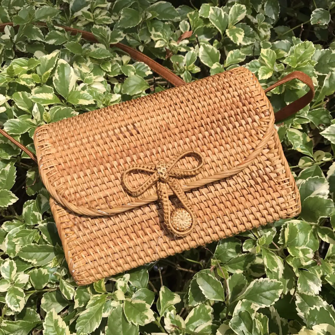 Квадратный мешок одного асимметрия, на плечо, охватывающих hand-made Длинные лоза сплетенный мешок древнеперсидского Миа пляжная сумка