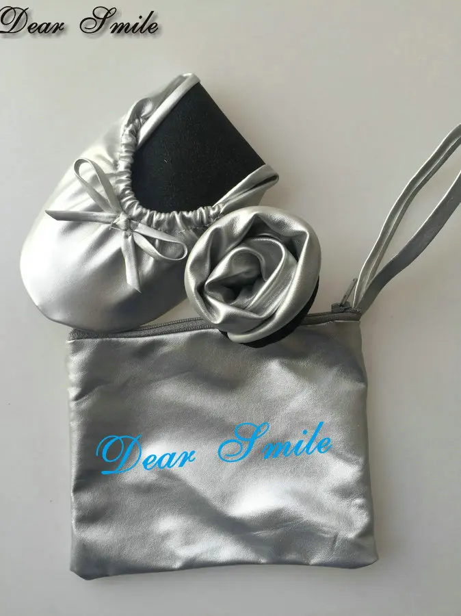 Бесплатная доставка! 2017 популярные женские складывающиеся Свадебные балетки с