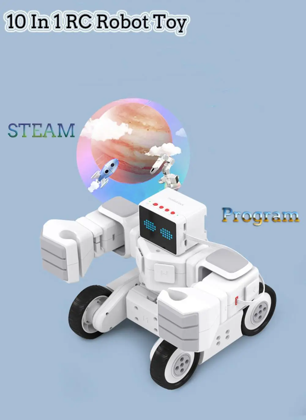 10 в 1 Makeblock Паровая карта RC робот программируемый Обучающий Набор Робот Игрушки