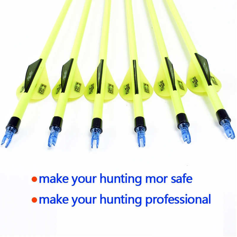 Блочного лука охота стрельба из 12 шт. желтый вал углерода болты стрелка со