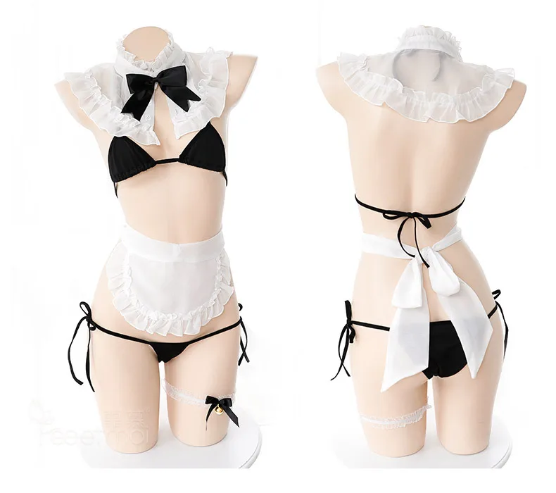 Женские сексуальное женское белье горячие эротические Sheer озорной форма французской горничной искушение для женщин нижнее белье Ролевые костюмы