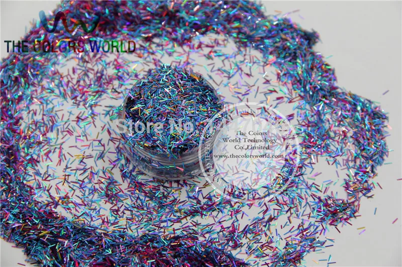 Смешанные Лазерные цвета полосы в форме прядей Блестящие Блестки Spangles для