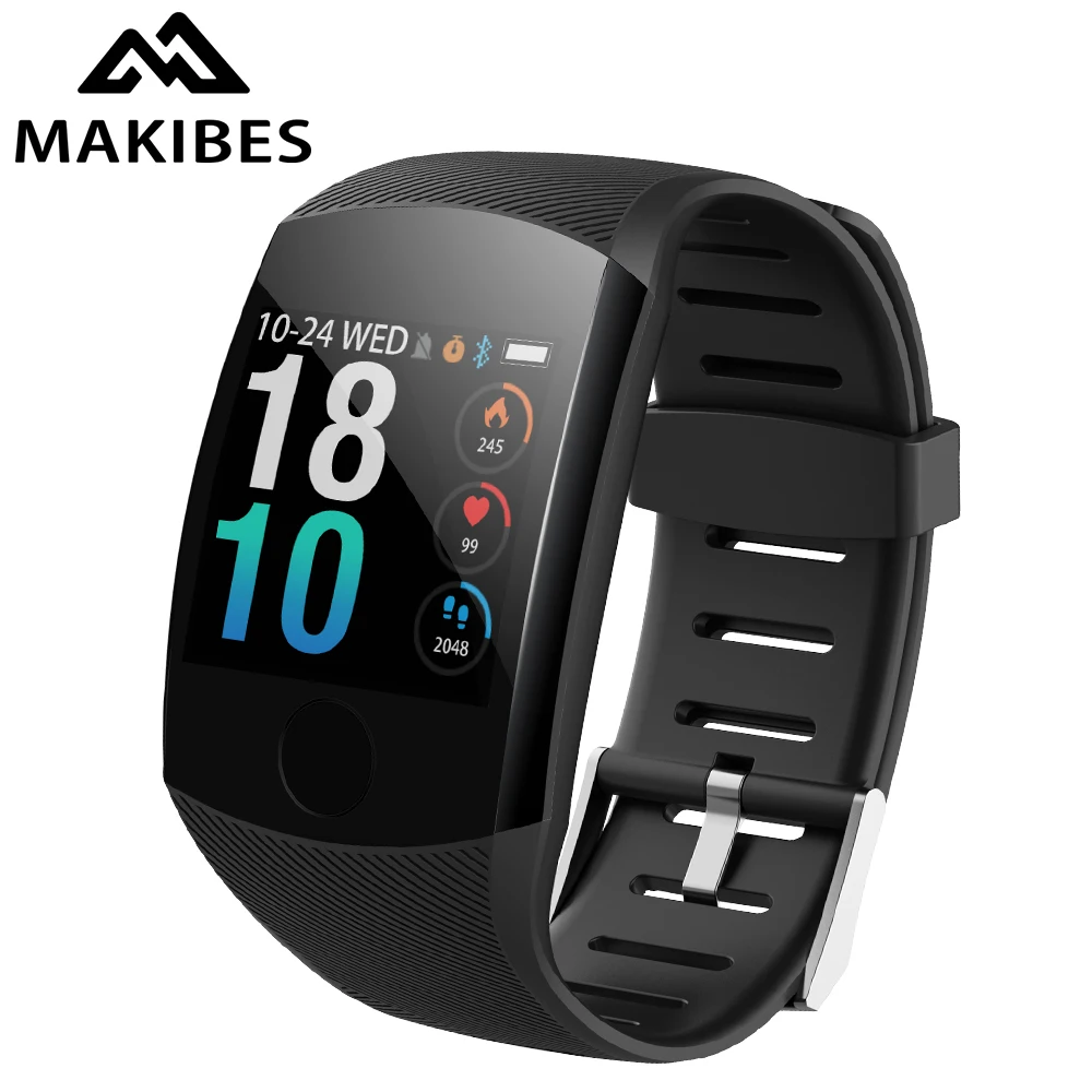 Смарт браслет Makibes B01 для мужчин и женщин фитнес трекер с Bluetooth