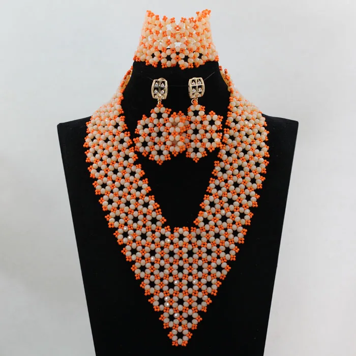 Блестящий Свадебный Ювелирный Комплект под заказ восхитительные Ювелирные