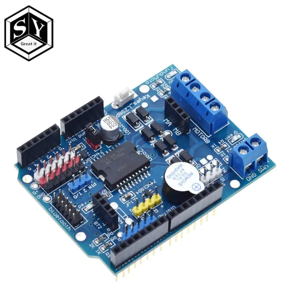 Great IT L298P контроллер скорости ШИМ двойной высокомощный H образный драйвер Bluetooth