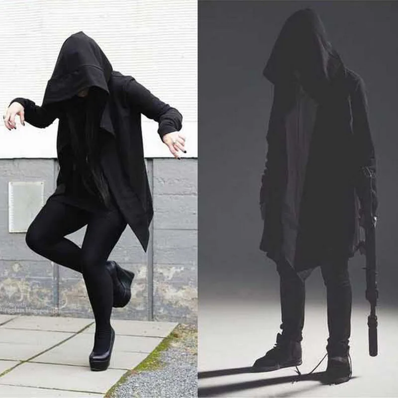 Мужская толстовка с капюшоном длинным рукавом приталенная Assassins Creed косплей