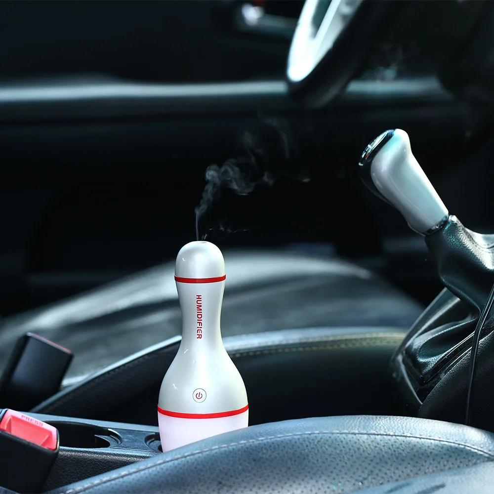Увлажнитель воздуха автомобиля USB Бутылку Боулинг Светодиодная лампа диффузор