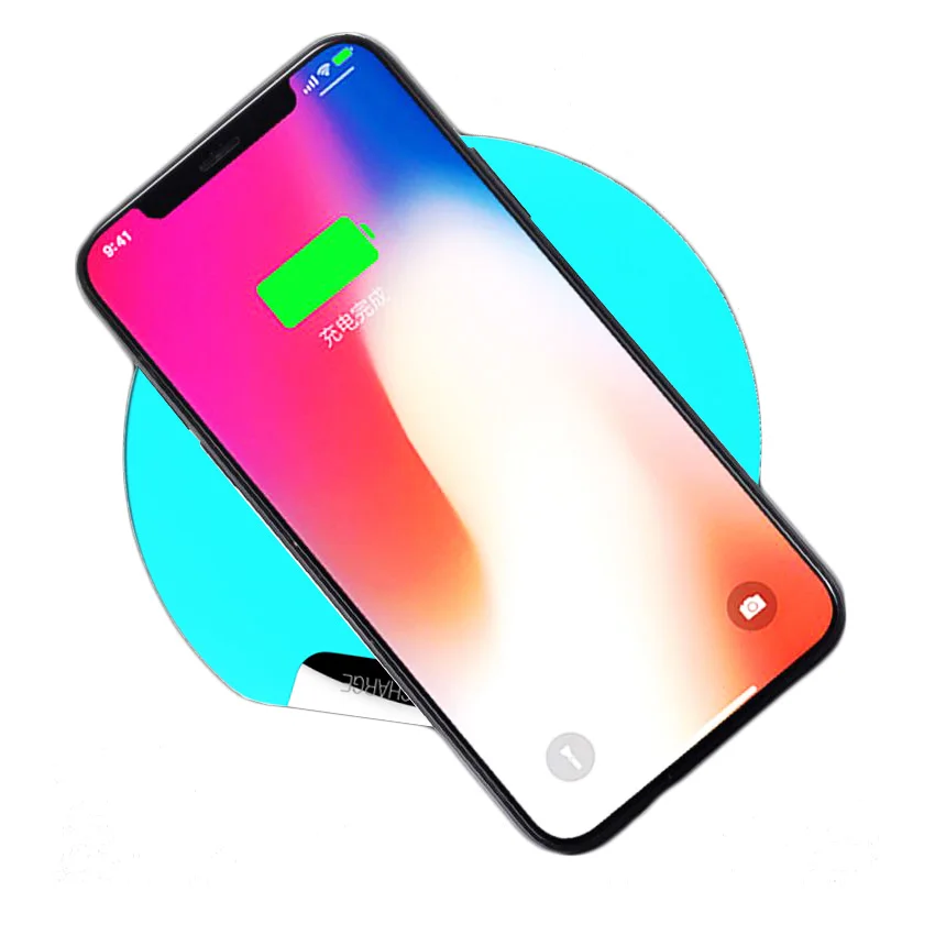 Qi Wireless Charger Pad cargador inalambrico For iphone x xs xr 8 plus huawei mate 20 pro 10w charging for samsung charger s9 s8 | Мобильные