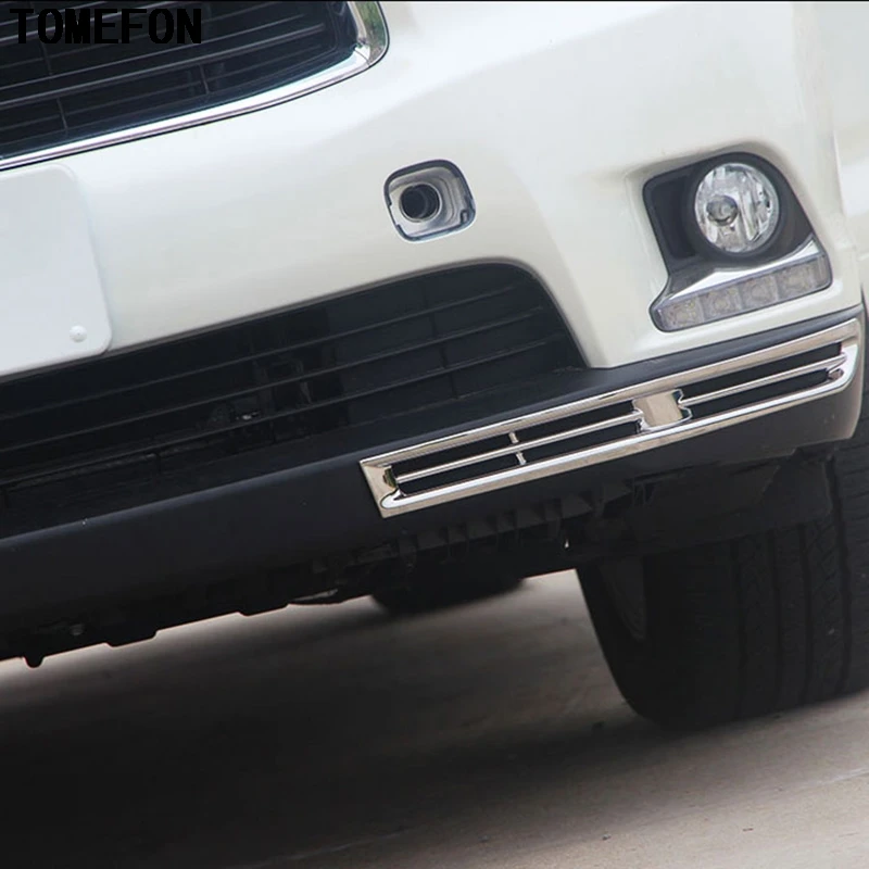 TOMEFON 2 шт./компл. для Toyota high Lander Kluger XU50 2015 2016 ABS хромированный бампер с передней