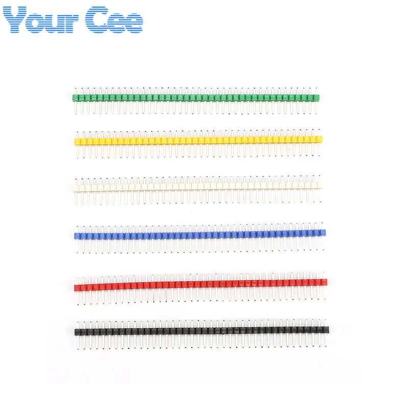 Штырьковый разъем 1 набор/6 шт. разноцветный 1*40P однорядный стандартное