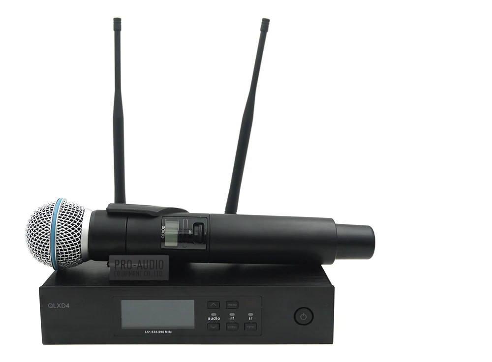 ZMVP QLXD4 UHF профессиональный беспроводной микрофон системы с BETA58 QLX ручной передатчик для сцены живой вокал караоке речи