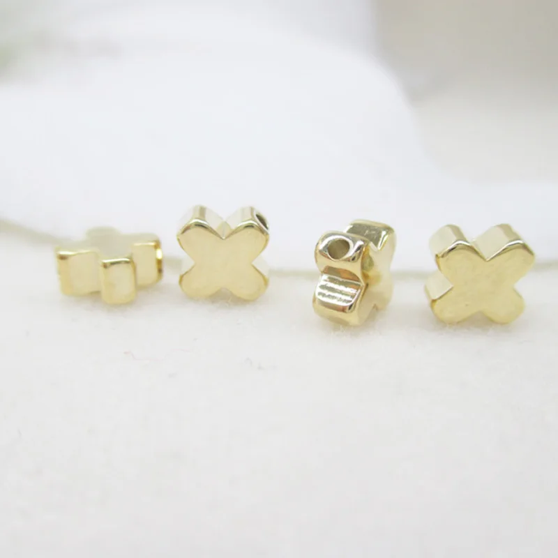 Позолоченные круглые шарики 6 мм 20 шт. для изготовления ювелирных изделий |