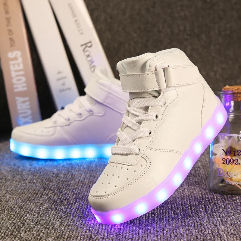 Повседневная обувь для мальчиков и девочек ярсветильник свет плоская подошва 7