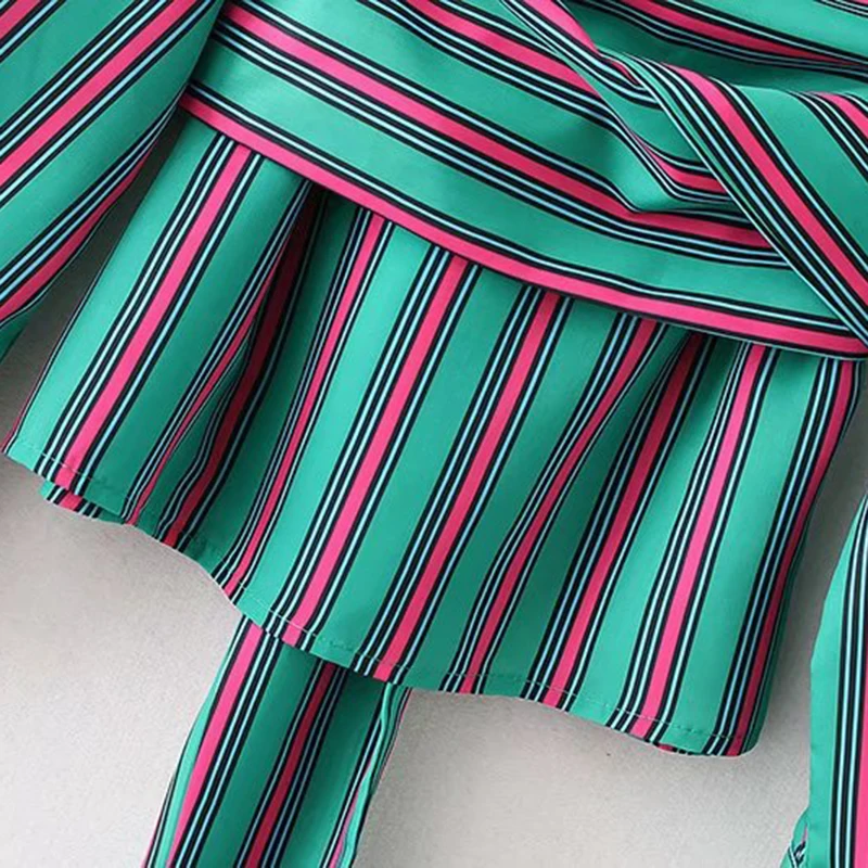 

Bella Philosophy 2018 Spring Women Striped Blouse Vintage Long Sleeve Sashes Female Tops Fashion Casual Loose Blouse Blusas