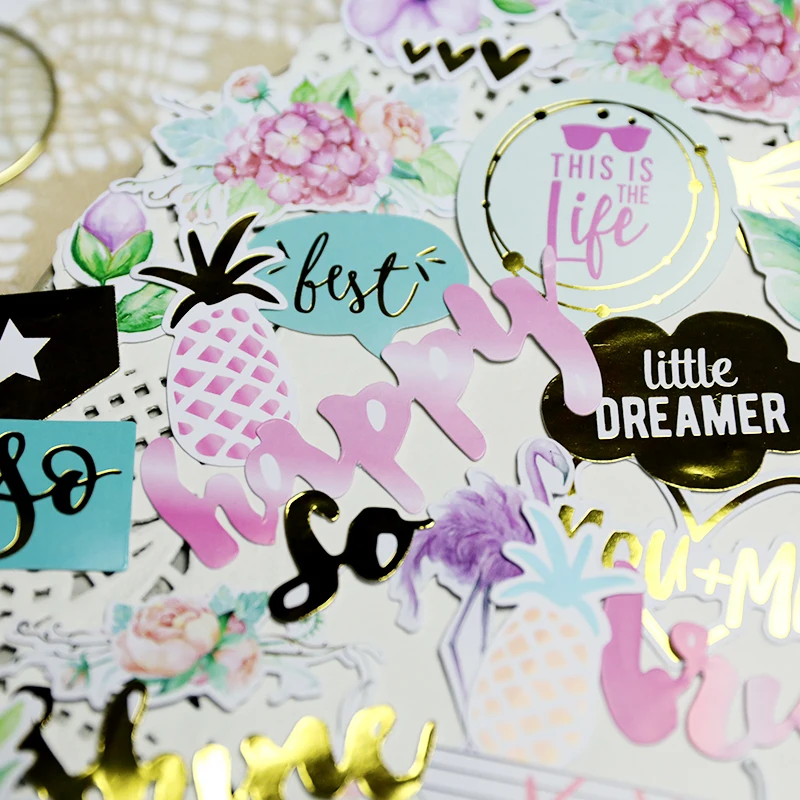 49 шт. бумажные наклейки для скрапбукинга фотоальбомов | Дом и сад