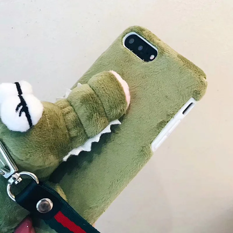 Роскошные гладкие меха зима теплая чехол плюшевые для iphone 8 7 плюс 6 6s 3d пушистый