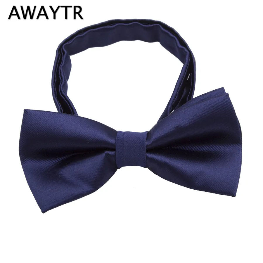 Детские регулируемые галстуки бабочки AWAYTR фиолетовые школьные для мальчиков