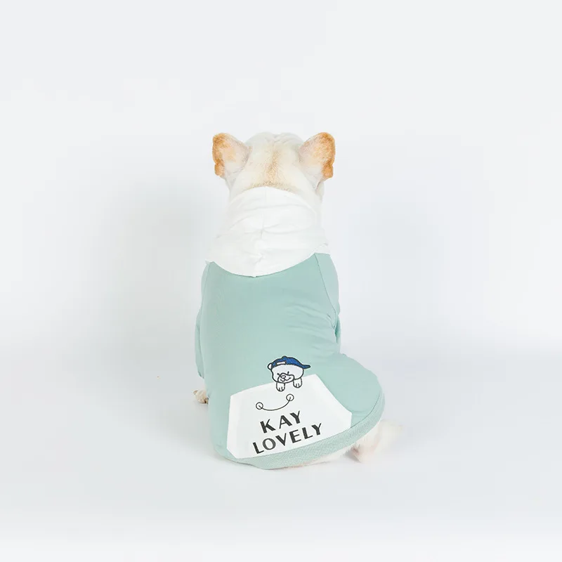 

Французский толстовки "Бульдог" одежда с принтом в виде собак для маленьких собак домашнее животное Чихуахуа комплекты верхней одежды для м...
