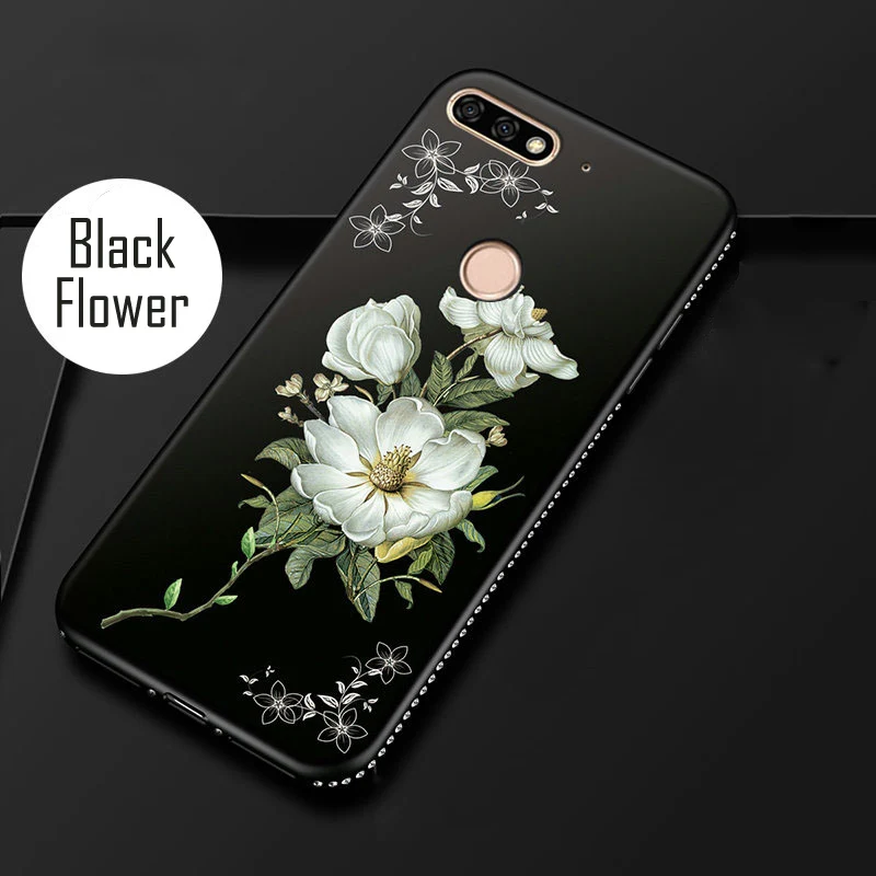 Модный Блестящий чехол с кристаллами для Huawei Honor 7A Pro DUA-L22 AUM-L29 7C AUM-L41 Y6 Y5 2018 Русская
