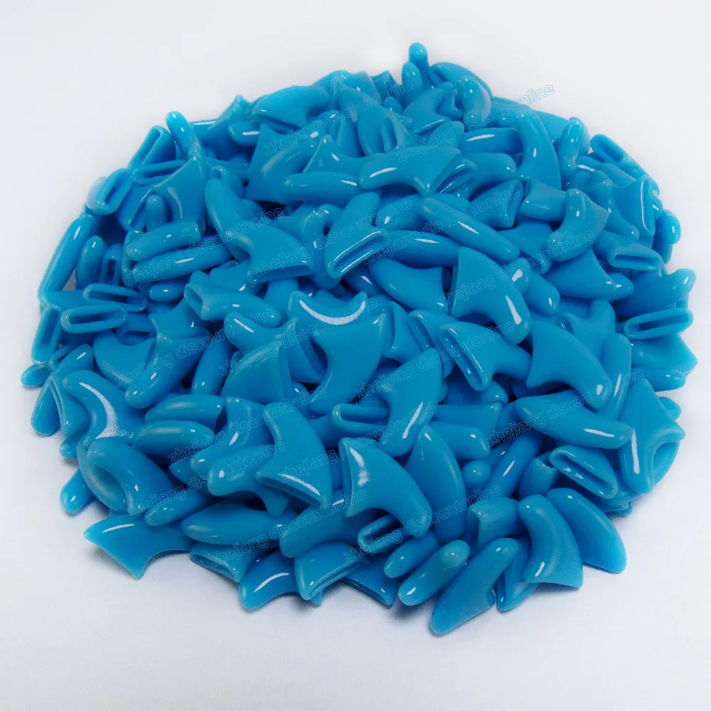 Sky blue 60 шт., мягкие колпачки для ногтей для кошек, домашних животных, с клеевым клеем, размер XS, s, m, l - Цвет: Sky blue