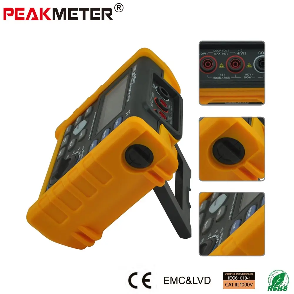 Цифровой Аналоговый тестер сопротивления изоляции MS5203 1000 10 г Ом|megger meter|insulation