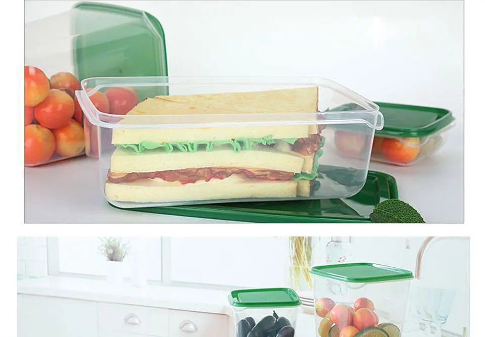 17 комплектов пластиковая коробка для хранения свежих продуктов коробка для еды кухонный сортировочный контейнер для крупы коробка
