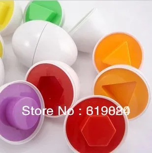 12 eggs/set Mixed Shape Wise Pretend Puzzle Smart Eggs Baby Kid Learning Kitchen Toys Tool Free shipping | Игрушки и хобби