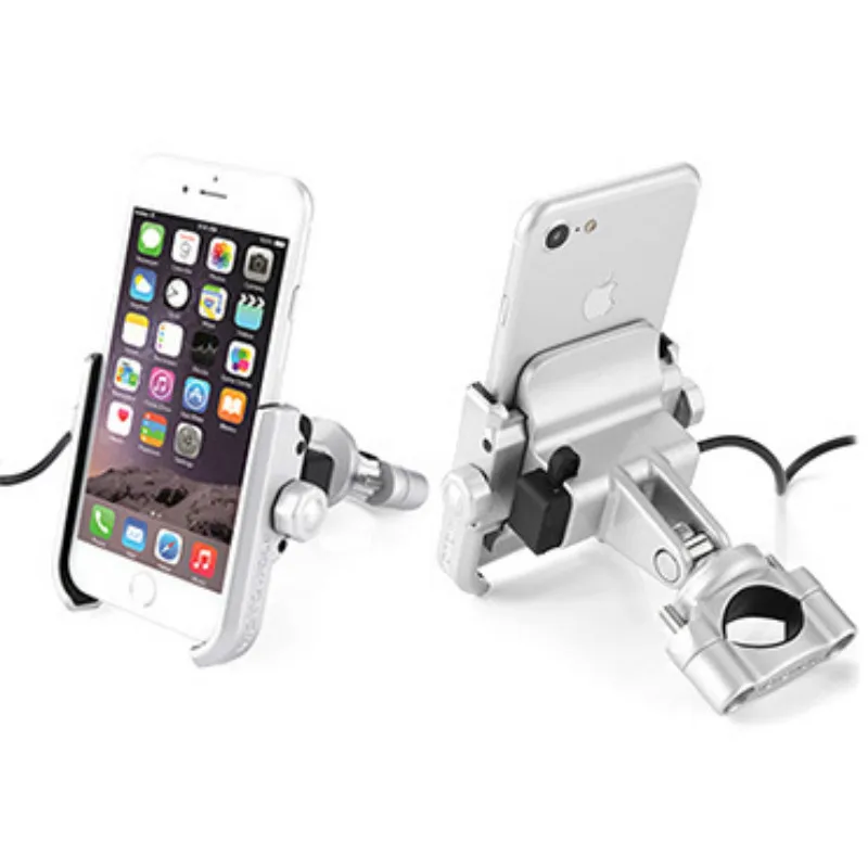 Держатель для телефона из алюминиевого сплава с USB зарядкой iPhone X R держатель на