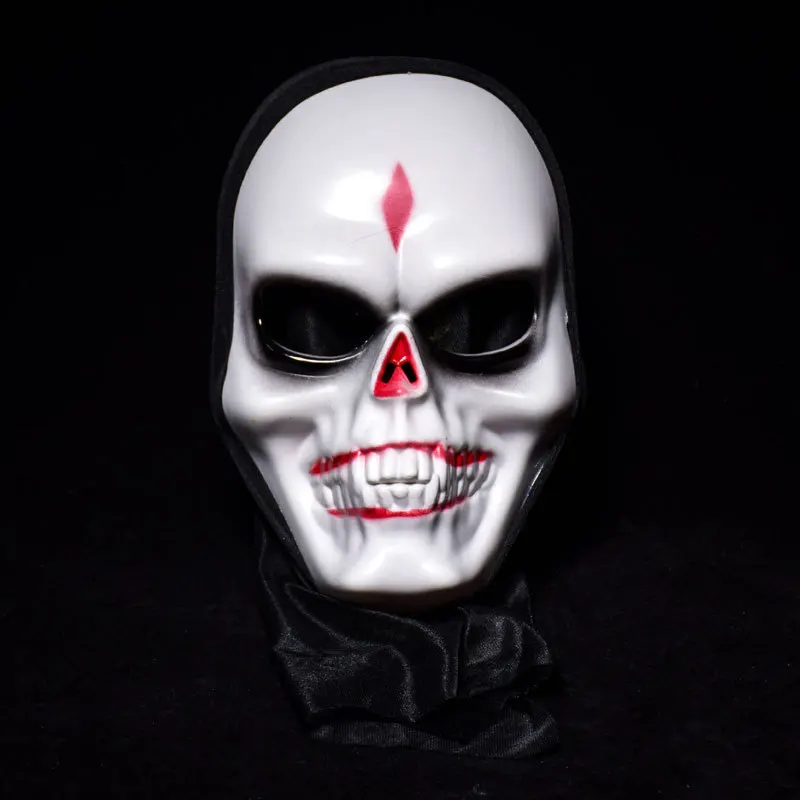 Ужасный Череп Монстр взрослые латексные маски маскарадные костюмы для вечеринки