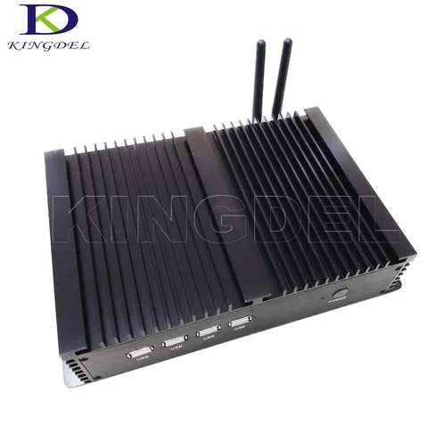 Intel Celeron 1037U/Core i5 3317U мини промышленный HTPC с двухъядерным процессором Nuc 2 * LAN Windows10